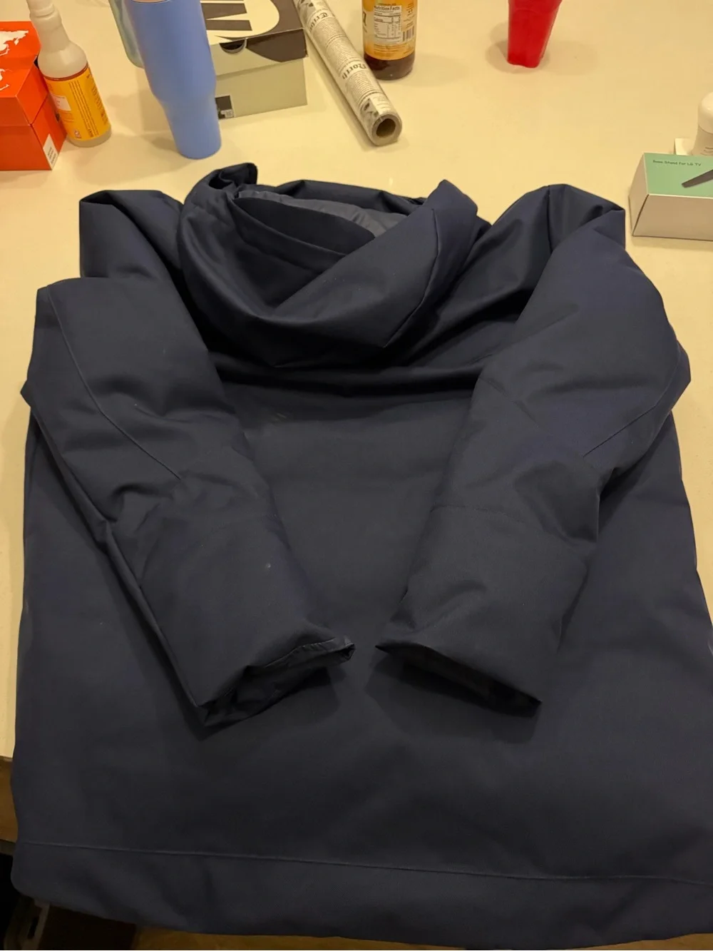 Nike Navy Hooded Puffer Jacket from 2022 NBA All-Star